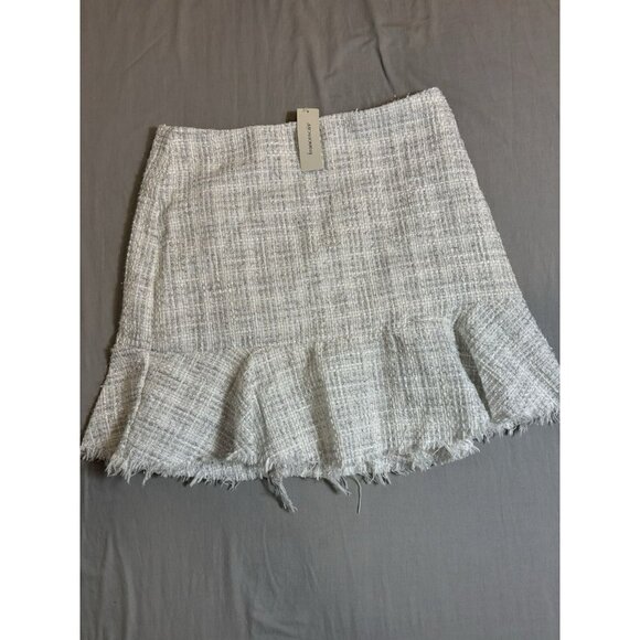 White Dresses & Skirts - NWT Blue Rain  Women's Skirt Large White Plaid  Festival Preppy Boho